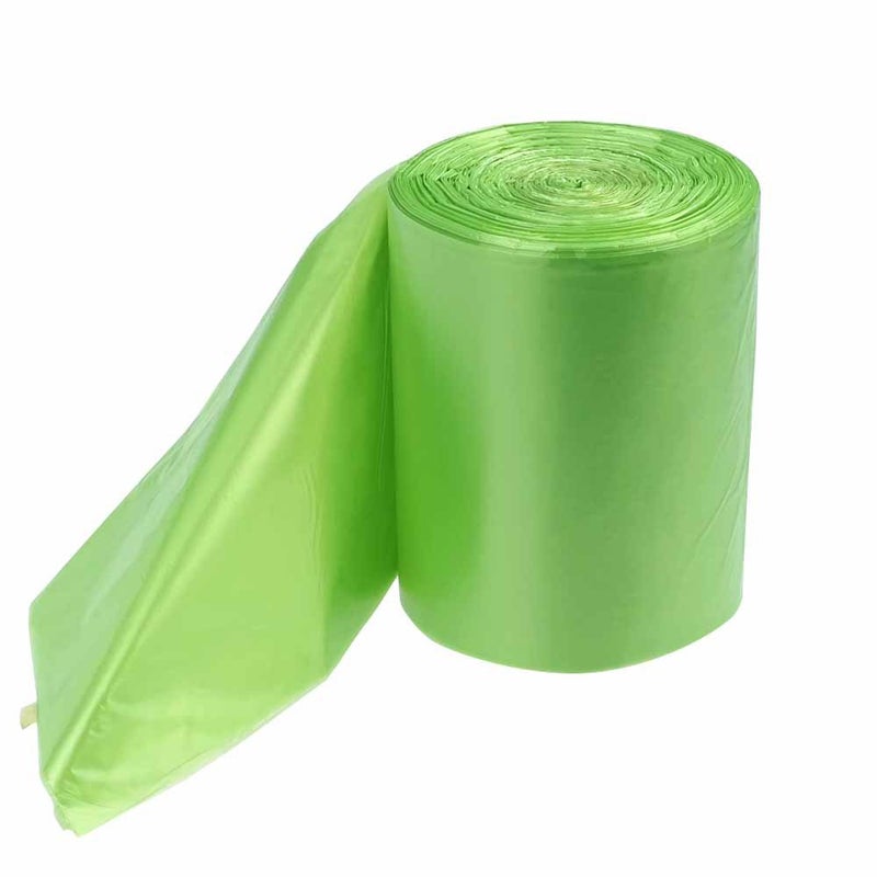 Kekow 8 Gallon Medium Trash Bags, Green, 125 Counts - Image 1